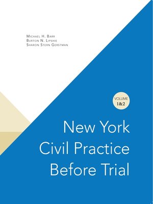cover image of New York Civil Practice Before Trial